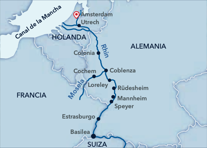 MAPA RHIN CLASICO PAISES BAJOS ALEMANIA FRANCIA AMADEUS CARA AMADEUS QUEEN AMADEUS ELEGANT AMADEUS STAR CRUCEROS FLUVIALES PANAVISION LUEFTNER CRUISES AMADEUS RIVER CRUISES PANAVISION TOURS COLONIA AMSTERDAM COBLENZA MANNHEIM UTRECH ESTRASBURGO STRASBOURG RUDESHEIM COCHEM CRUCEROS RIN CRUCEROS ALEMANIA CRUCEROS EN ESPAÑOL #PanavisionTours #CrucerosPanavision #CrucerosFluviales #CrucerosRhin #CrucerosRin #CrucerosEstrasburgo #CrucerosMosela #RiverCruises #AmadeusRiverCruises #AmadeusCruises #RiverCruise #AmadeusCara #AmadeusQueen #AmadeusElegant #AmadeusStar #CrucerosEnEspañol #CrucerosFluviales #CrucerosEuropa #RhineCruises #FluvialesPanavision #Bidaiak #Creuers #Crucero #Cruceroclick